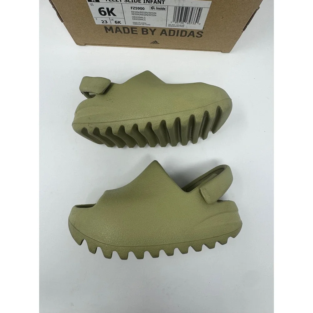 Adidas Yeezy Slide Infant Resin FZ5900 Green Kids Size 6K